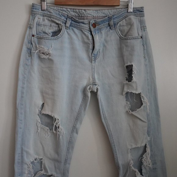 Zara destroyed jeans, boyfriend style - Picture 7 of 16